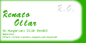 renato ollar business card