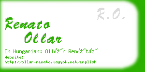 renato ollar business card